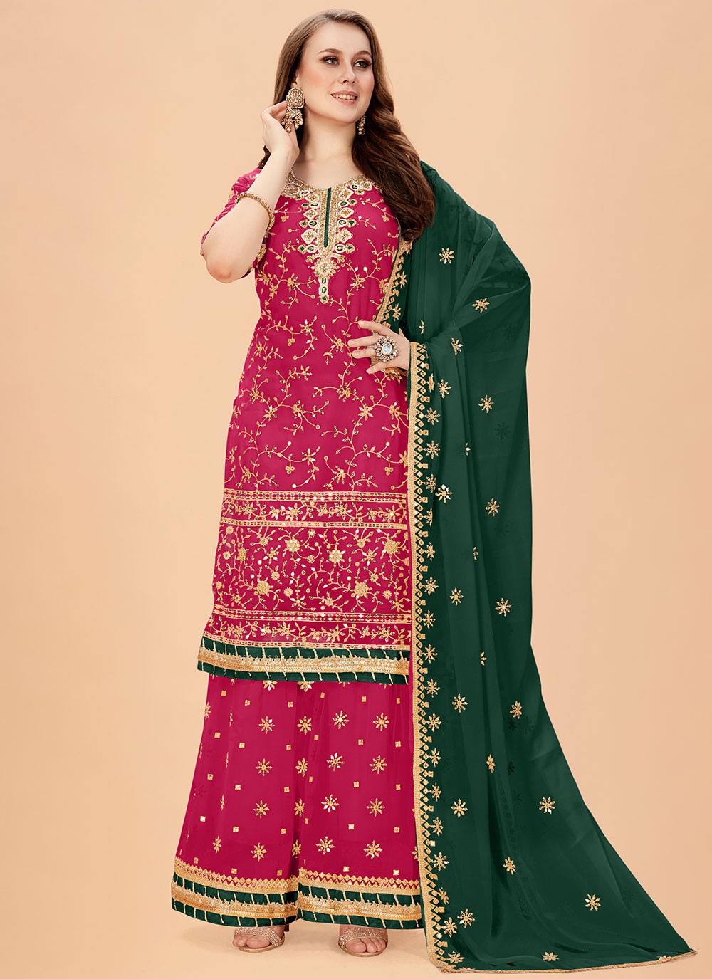 Faux Georgette Salwar Suit - T923