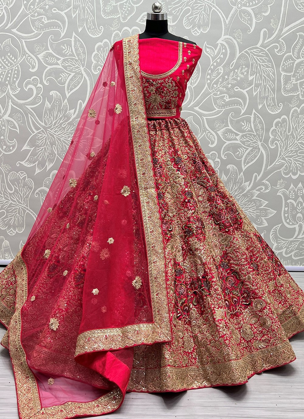 Diamond Net A - Line Lehenga - L0977