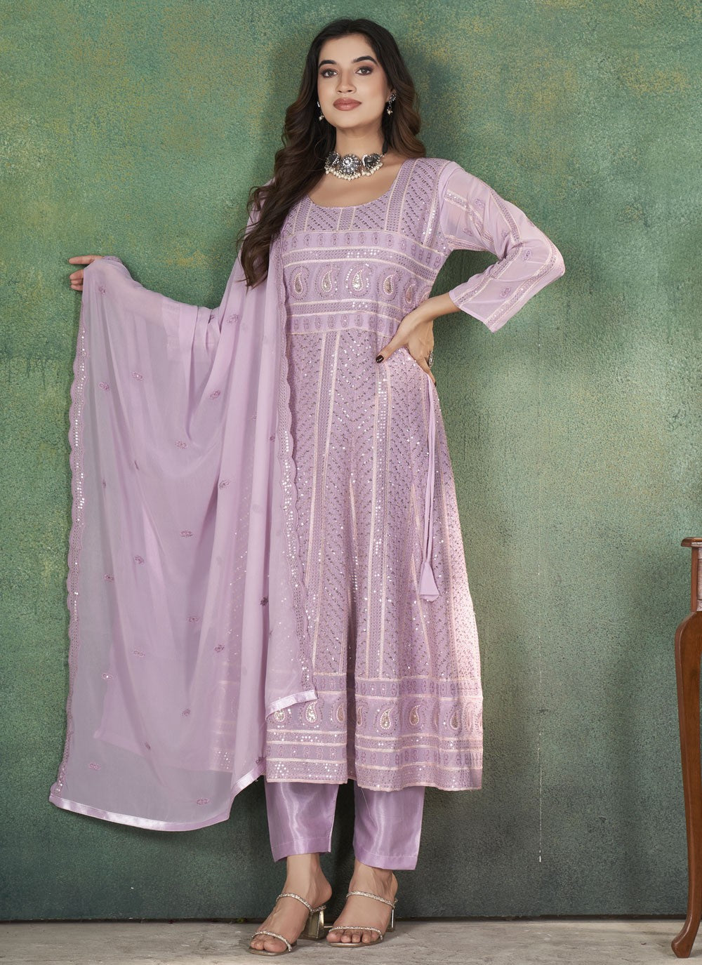 Georgette Salwar Suit - T3690