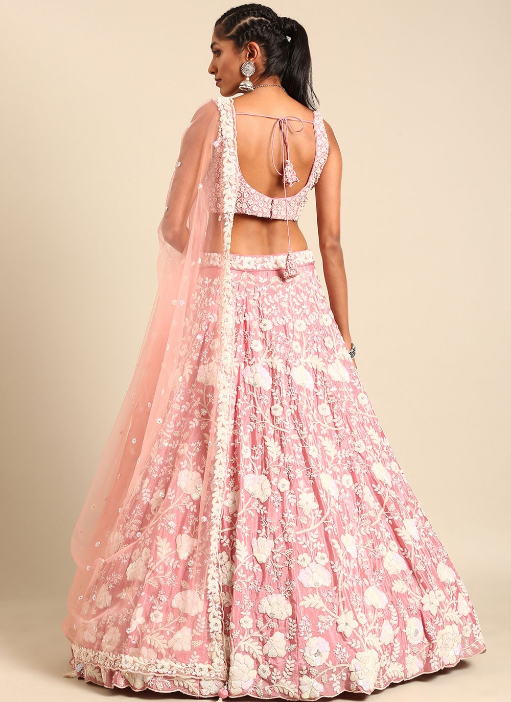 Cord Georgette A - Line Lehenga - L1583