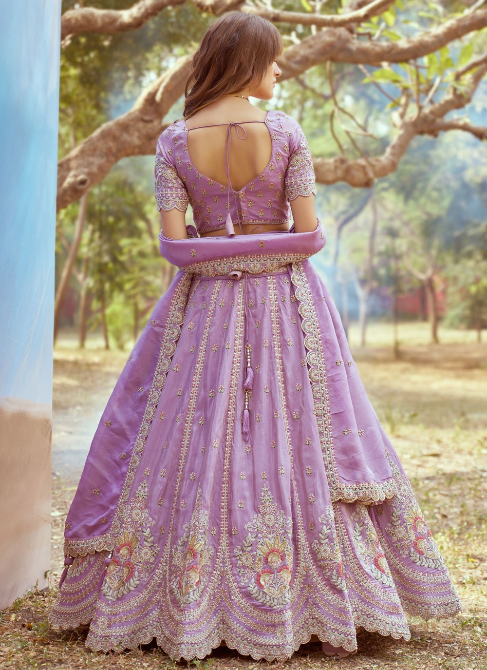 Beads Organza A - Line Lehenga - L2931