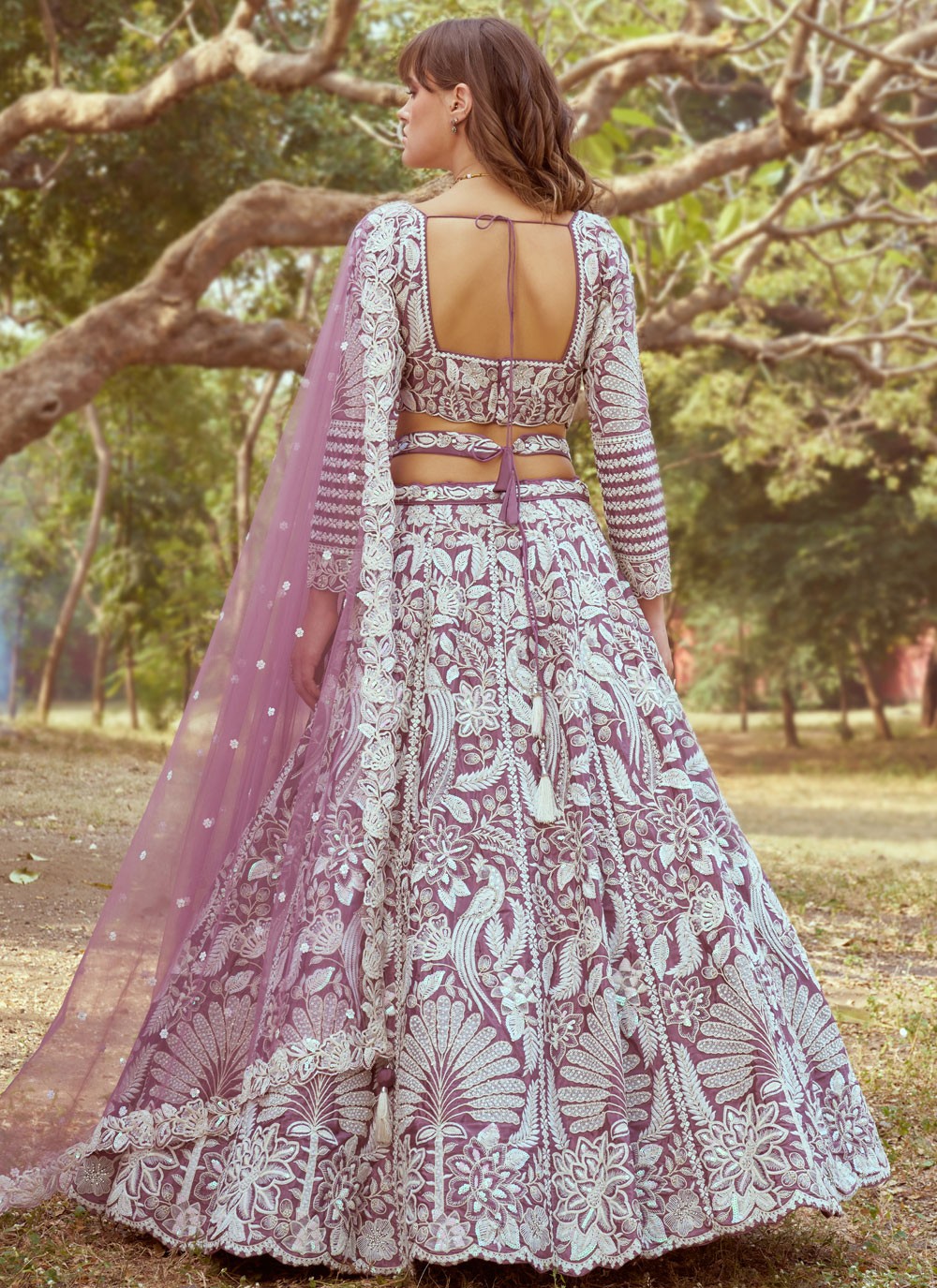 Beads Organza A - Line Lehenga - L2931