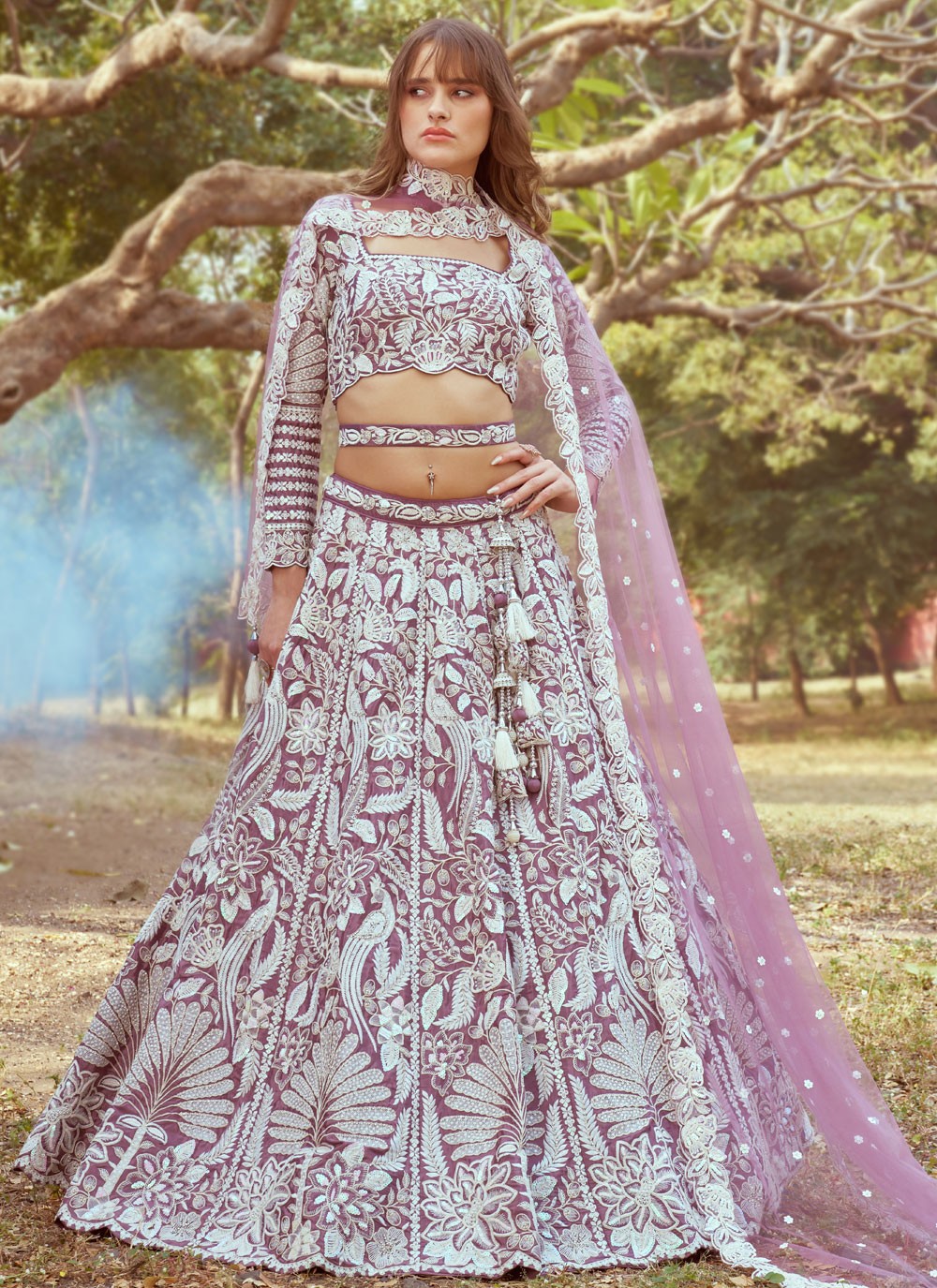 Beads Organza A - Line Lehenga - L2931