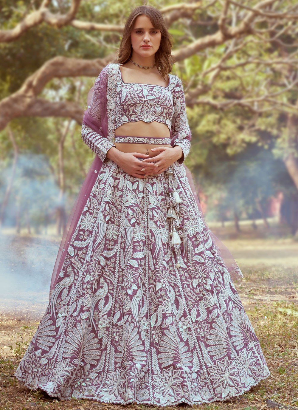 Beads Organza A - Line Lehenga - L2931