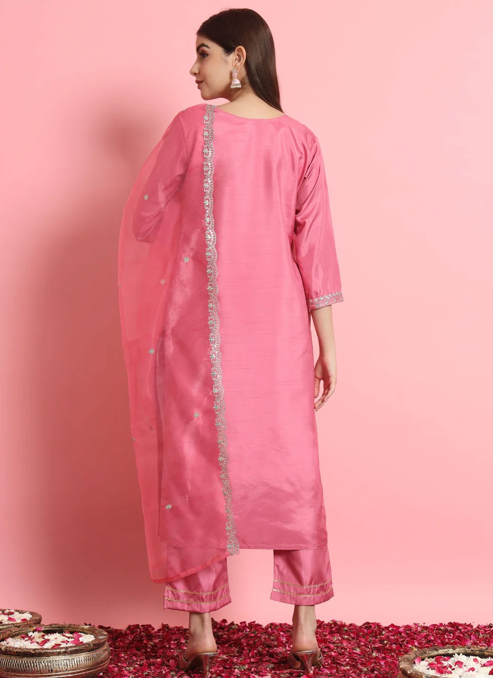 Silk Blend Salwar Suit - T1885