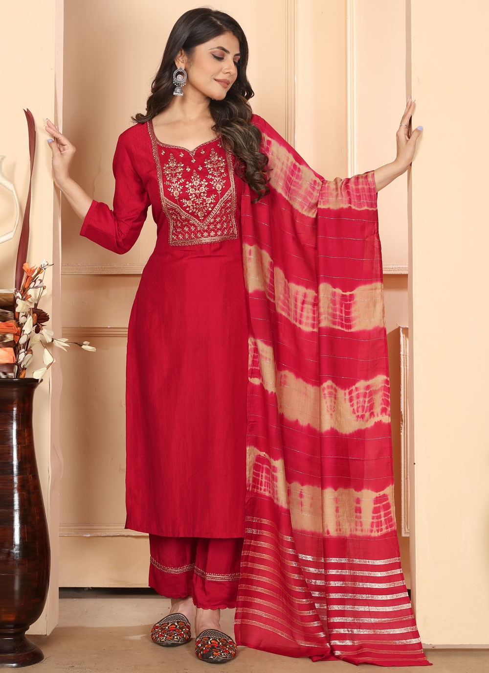 Silk Salwar Suit - T2694