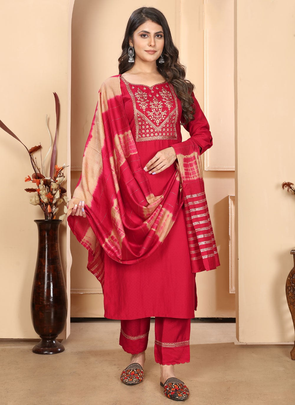 Silk Salwar Suit - T2694