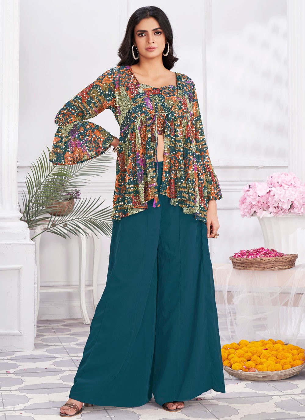 Tussar Silk Salwar Suit - T2721