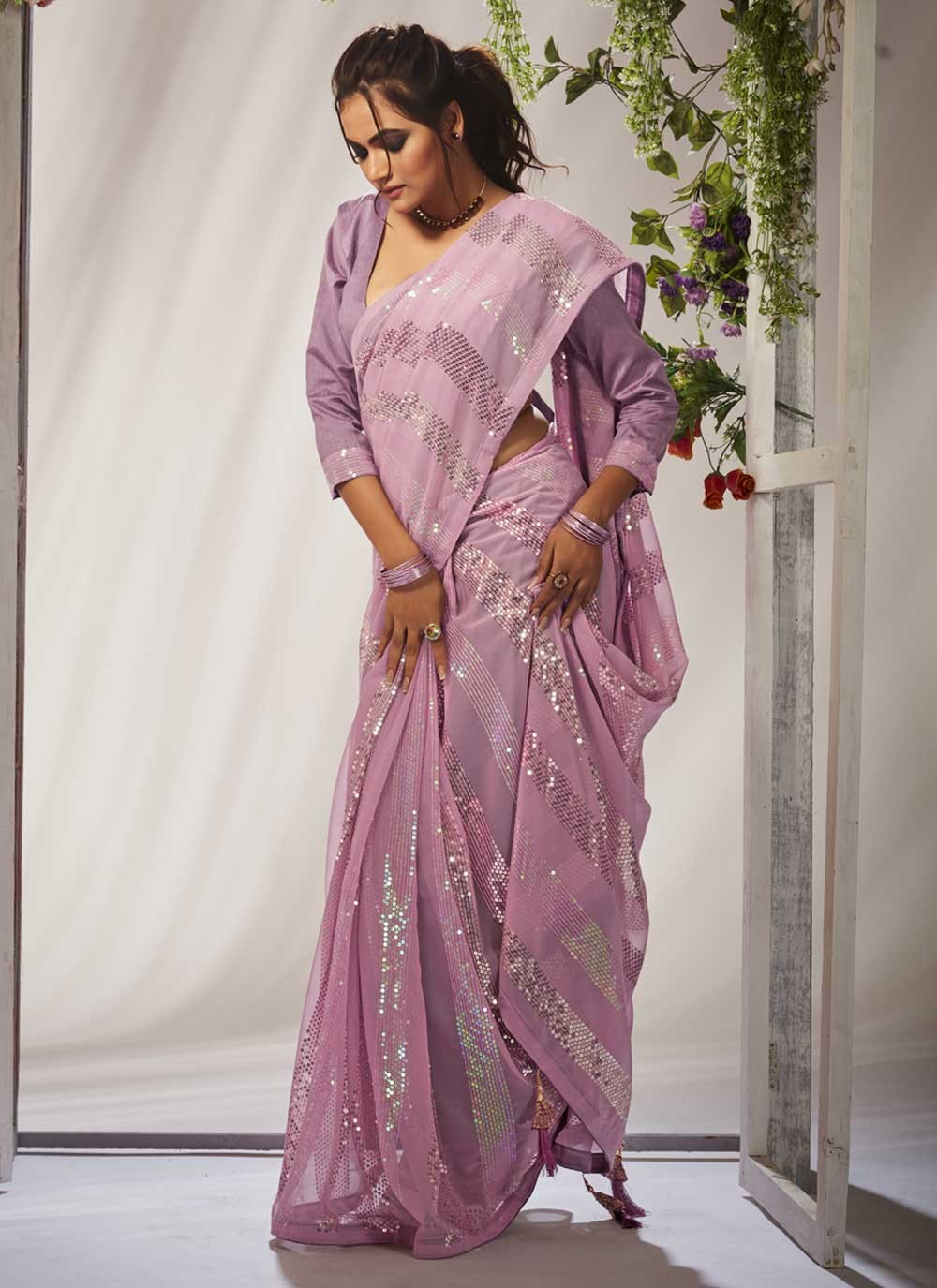 Trendy Designer Georgette Saree - S3625