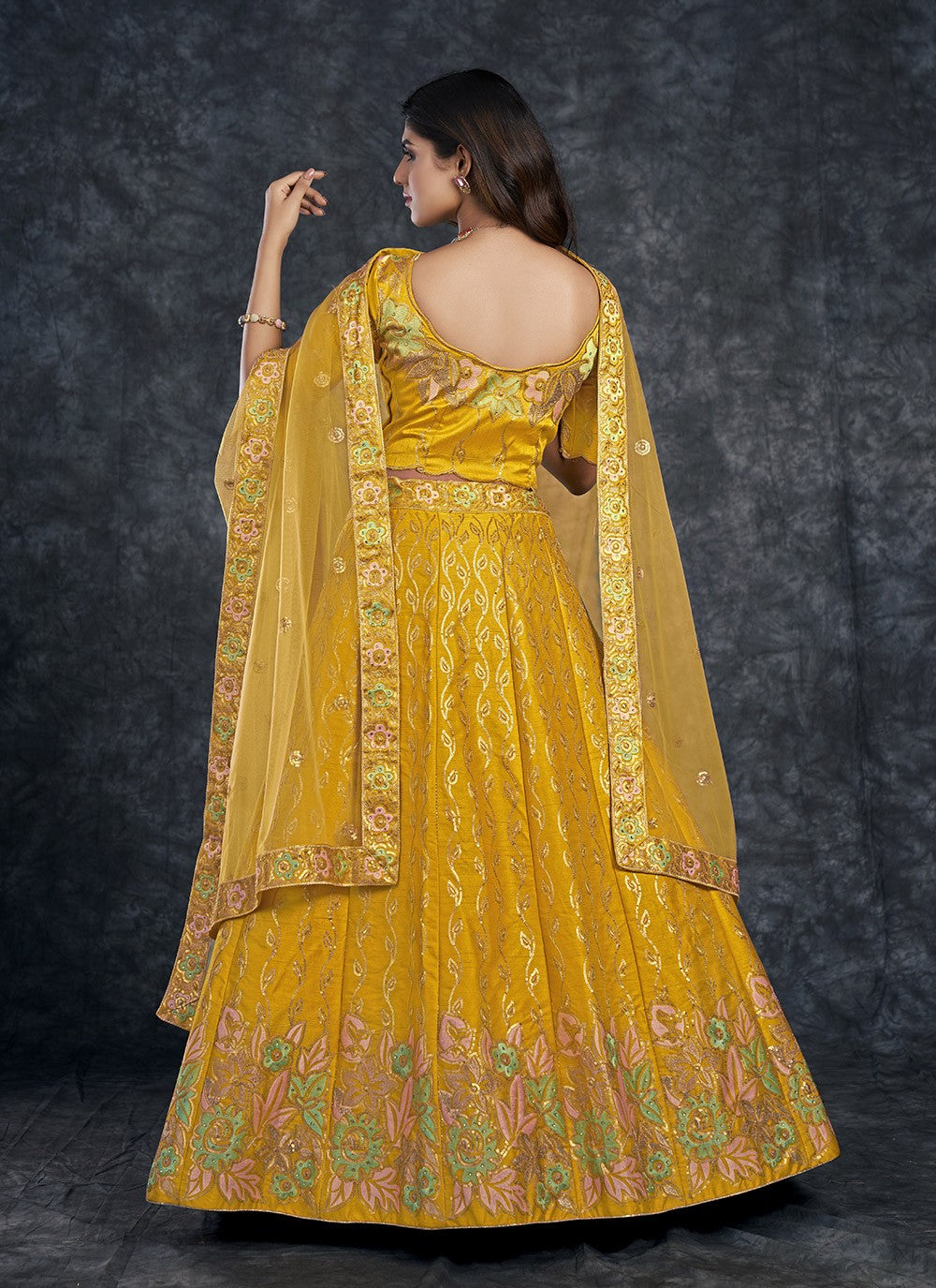 Dimond Silk A - Line Lehenga - L0795