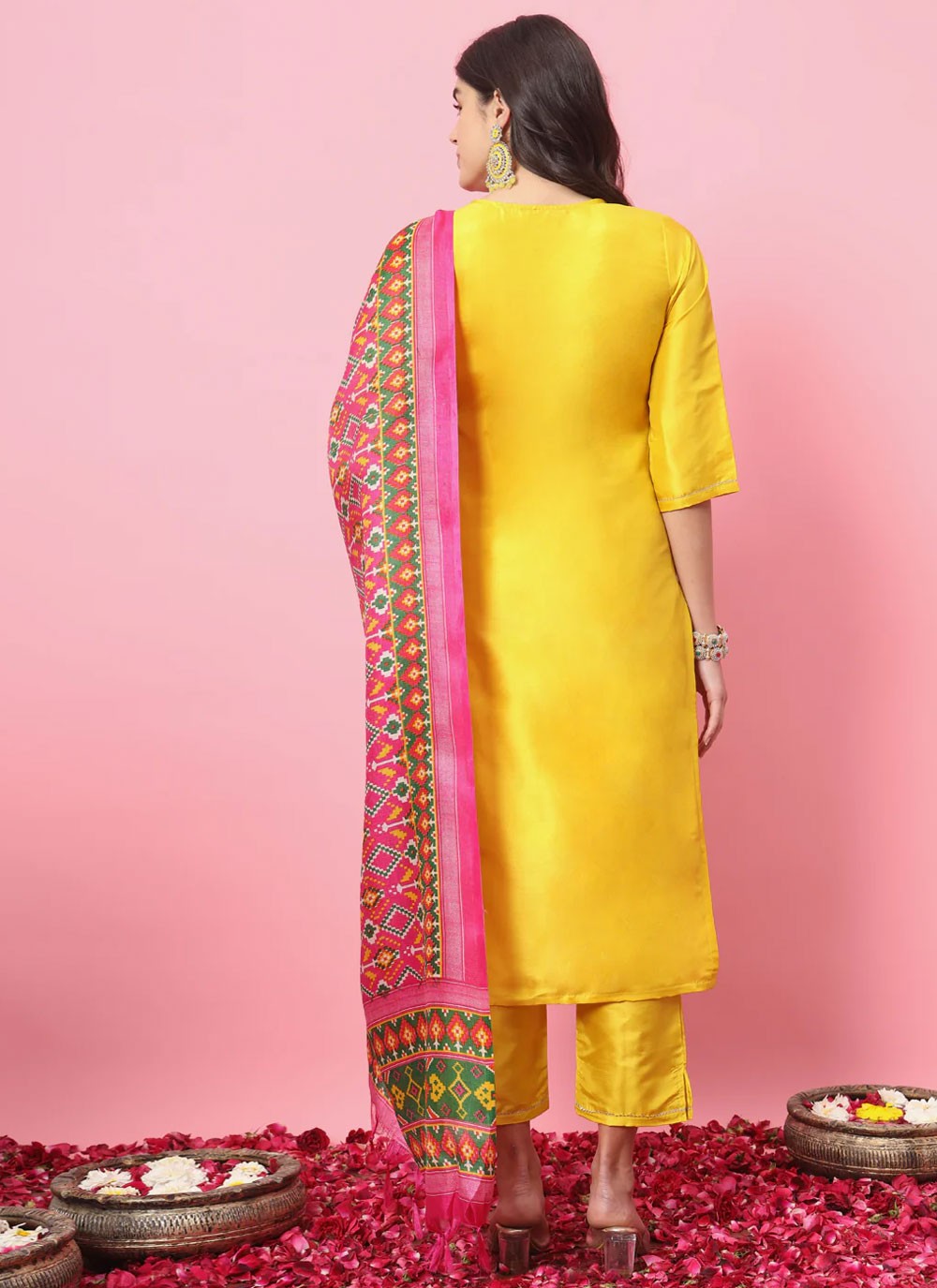 Silk Blend Salwar Suit - T2371