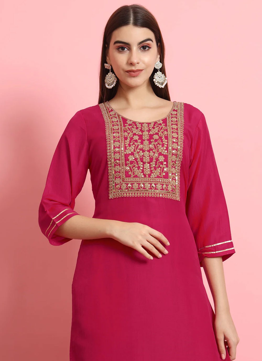 Silk Blend Salwar Suit - T1885