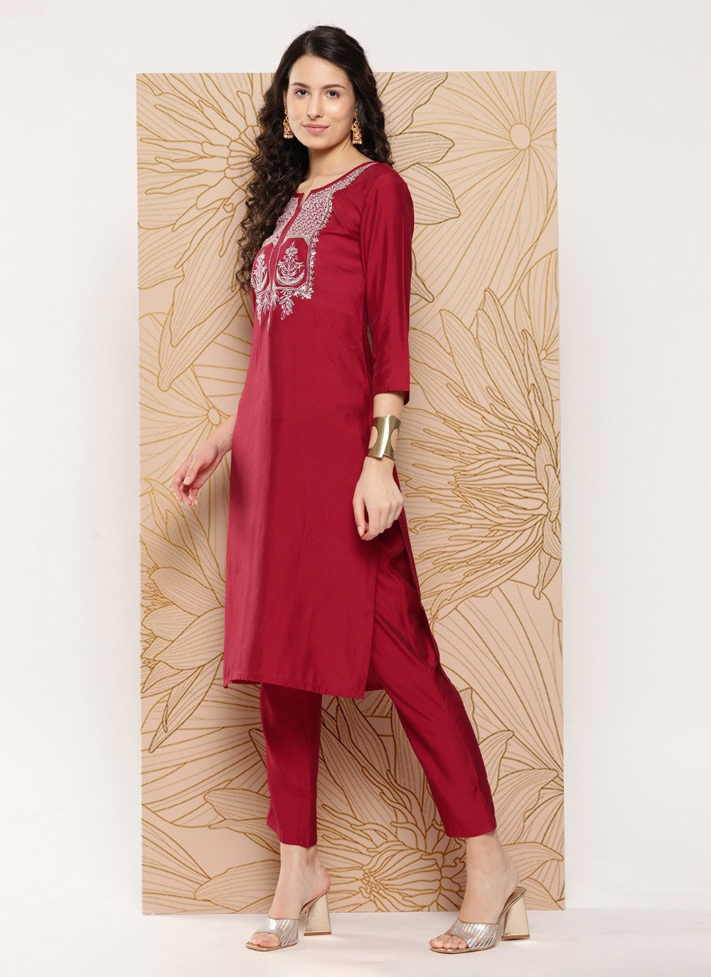 Blended Cotton Anarkali - T1227