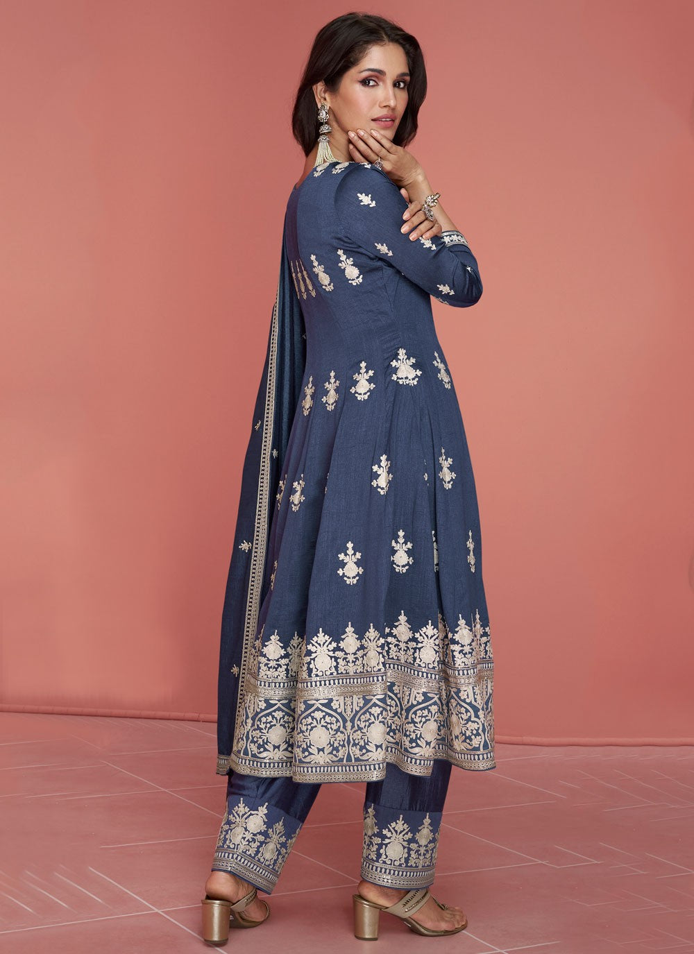 Silk Salwar Suit - T2343