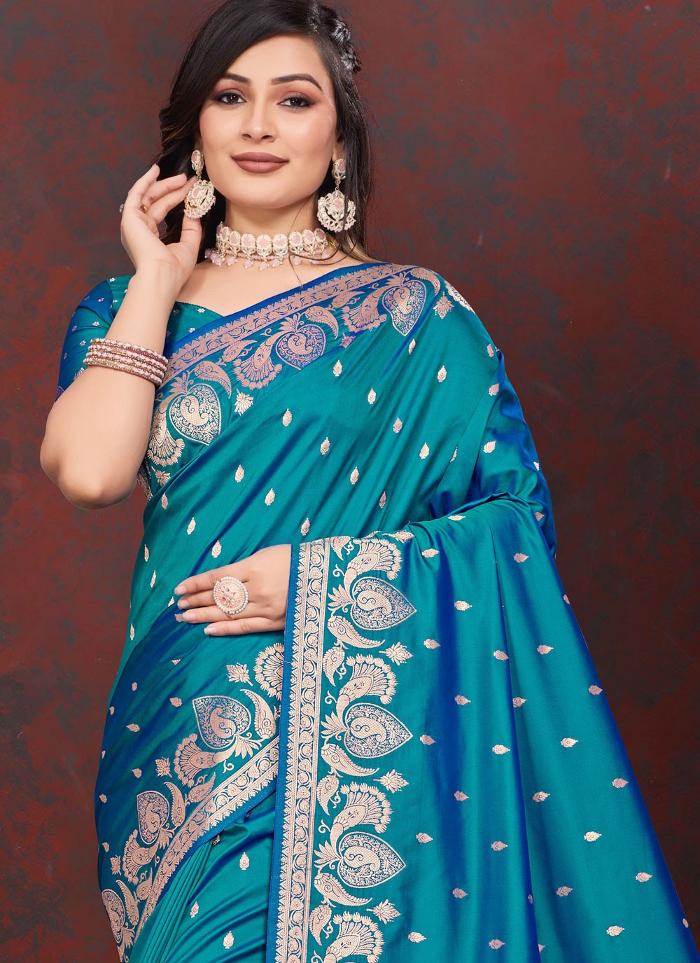 Weaving Zari Silk Saree - S12207