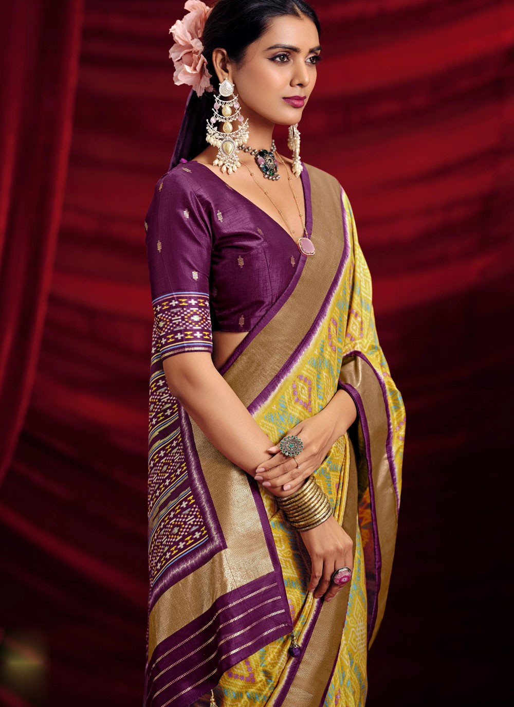 Classic Border Work Silk Saree - S9667