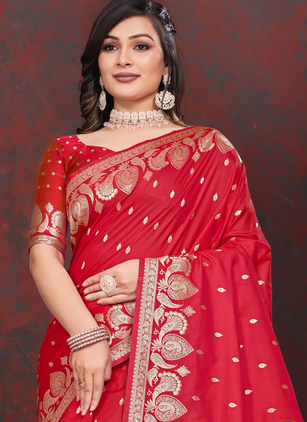 Weaving Zari Silk Saree - S12207