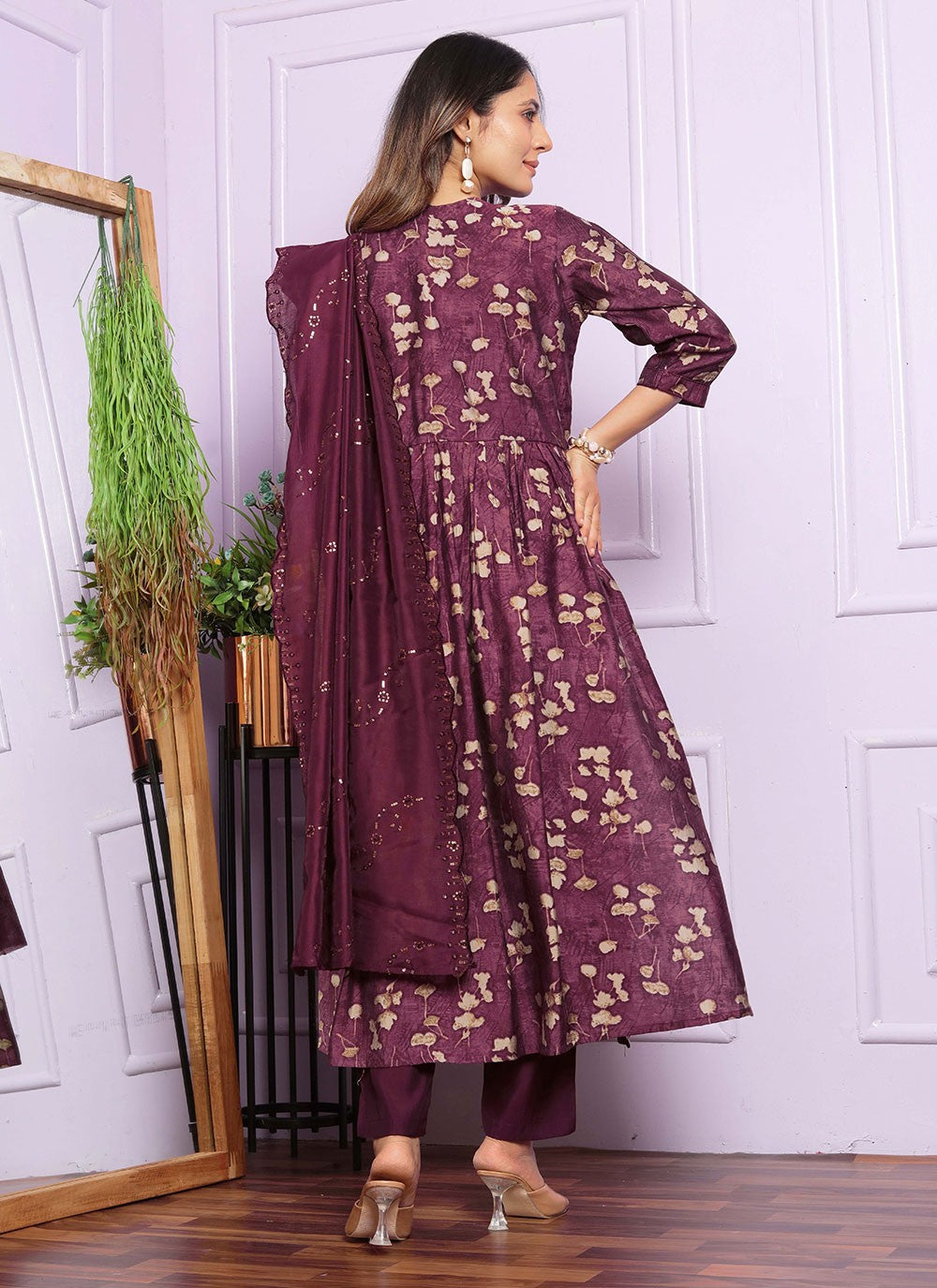 Silk Salwar Suit - T2851