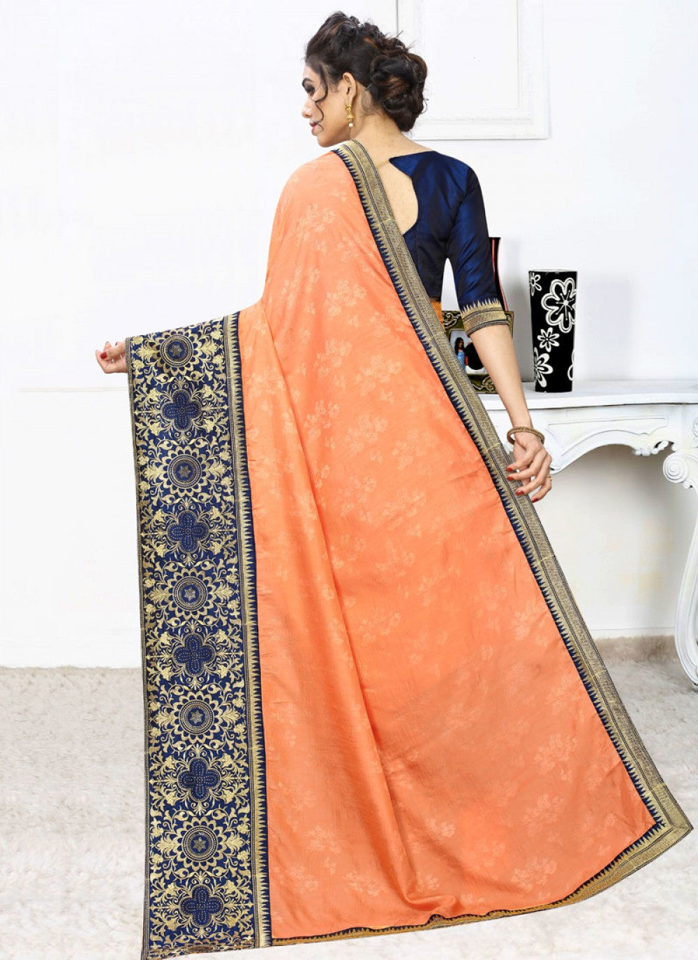 Silk Embroidered Silk Saree - S0253