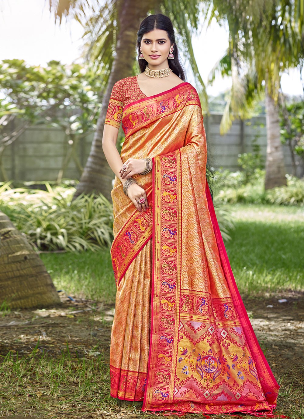 Weaving Zari Silk Saree - S12154