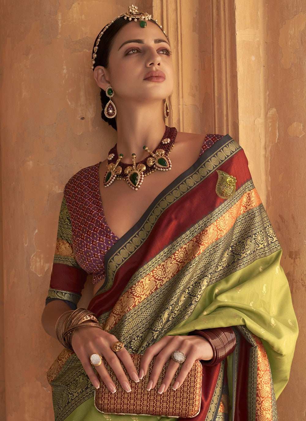 Trendy Patola Print Silk Saree - S3630