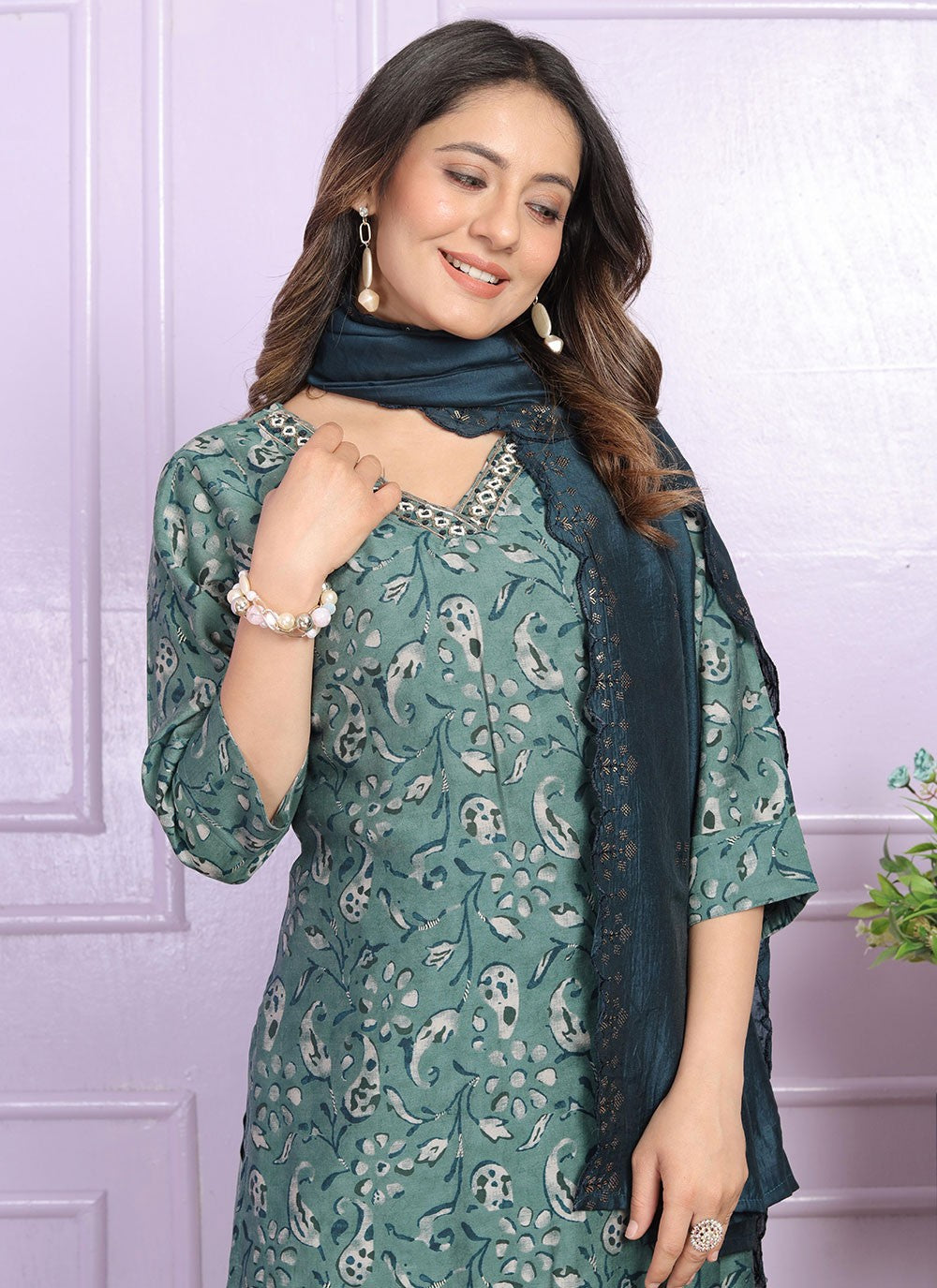 Silk Salwar Suit - T2936