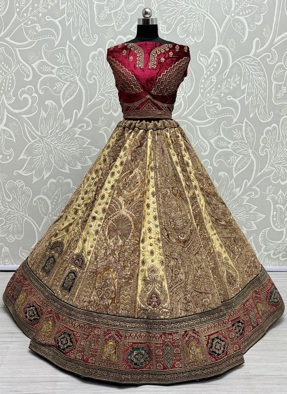 Diamond Silk A - Line Lehenga - L2426