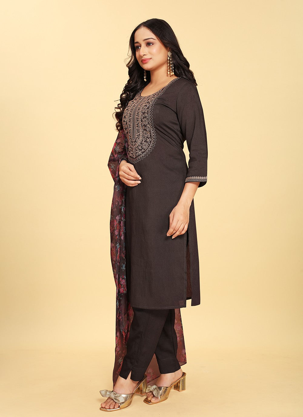 Silk Pant Style Suit - T2701