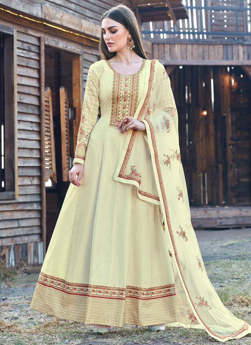 Silk Salwar Suit - T3512