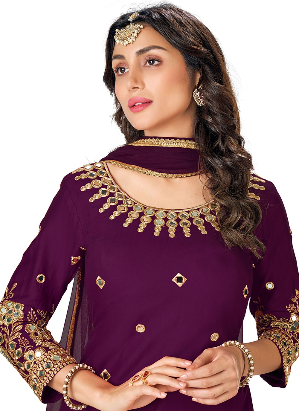 Silk Patiala Suit - T757