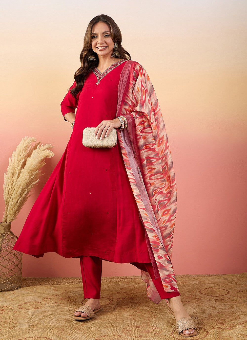 Silk Salwar Suit - T4033