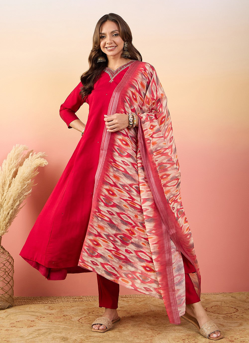 Silk Salwar Suit - T4033