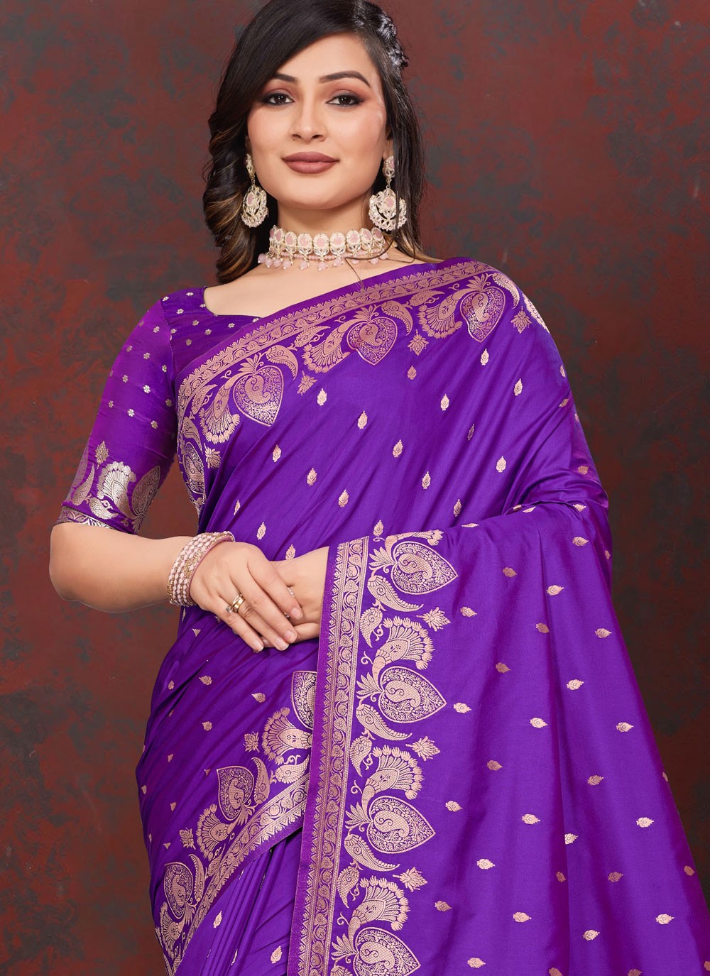 Weaving Zari Silk Saree - S12207