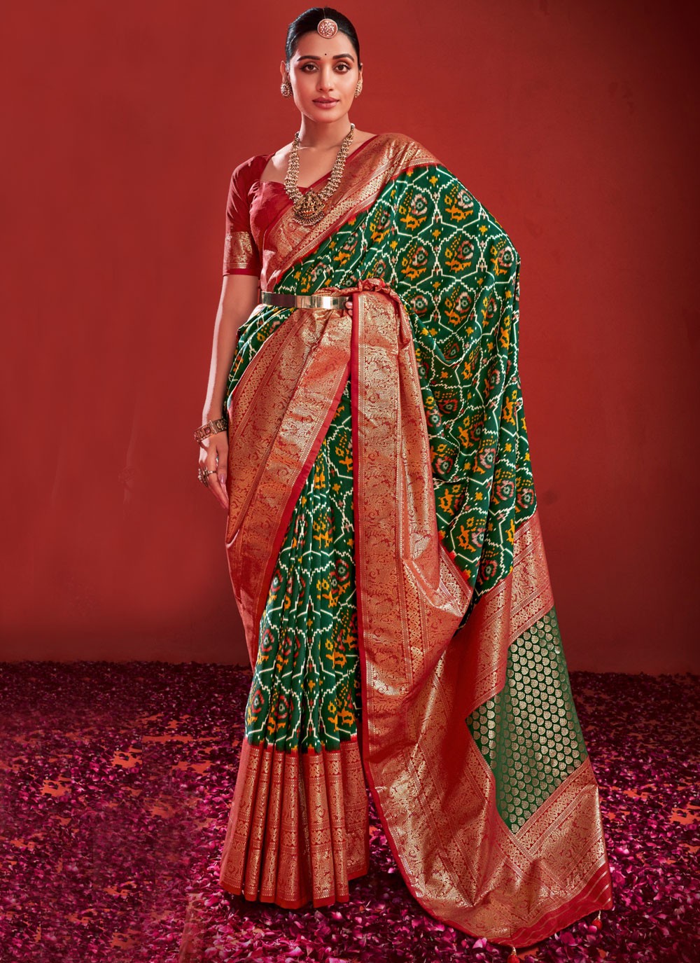 Classic Border Work Silk Saree - S9639