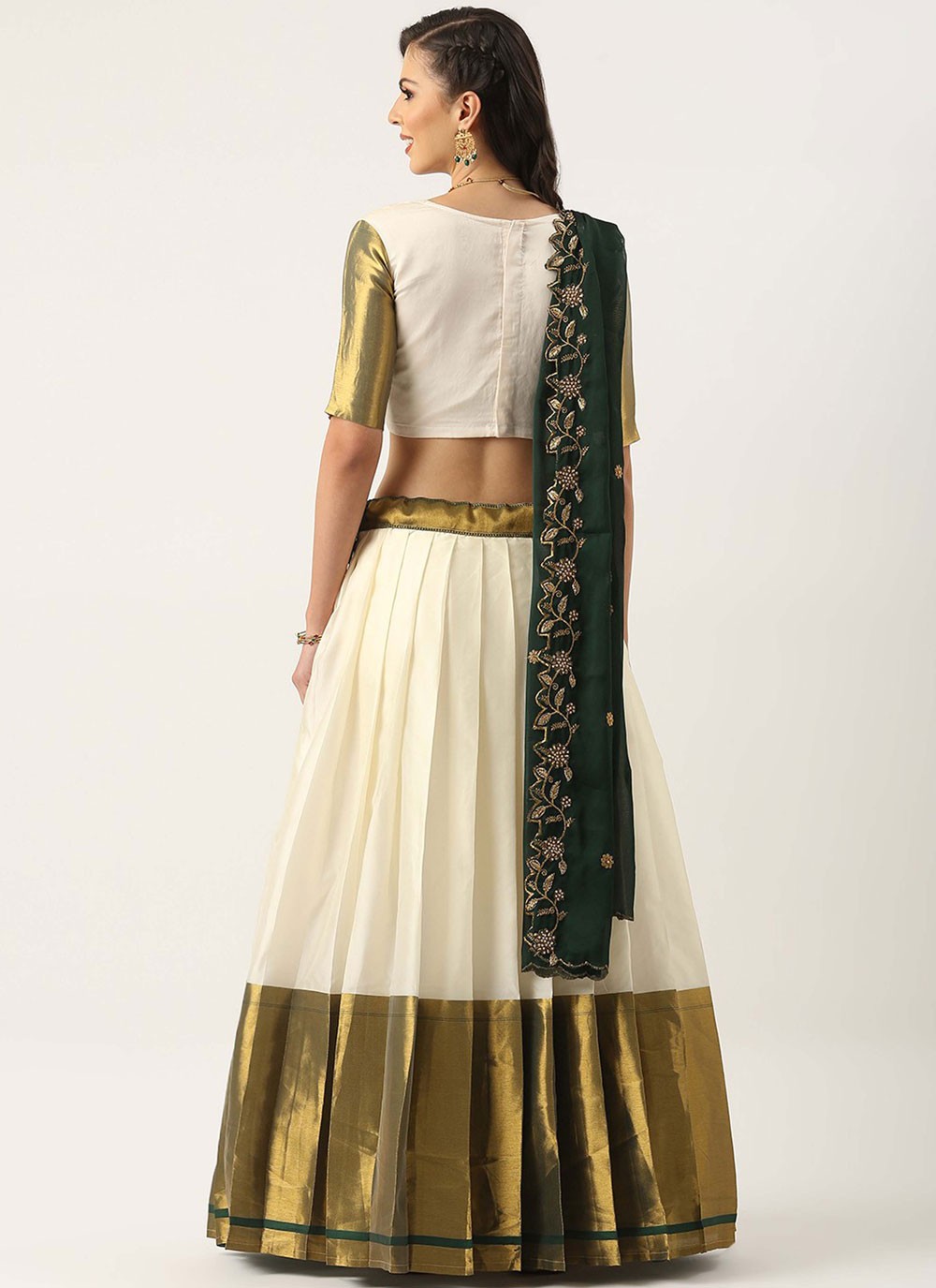 Plain Silk A - Line Lehenga - L2597