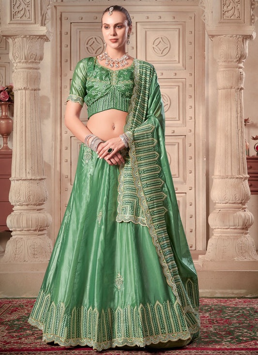 Embroidered Silk Readymade Lehenga Choli - L2269