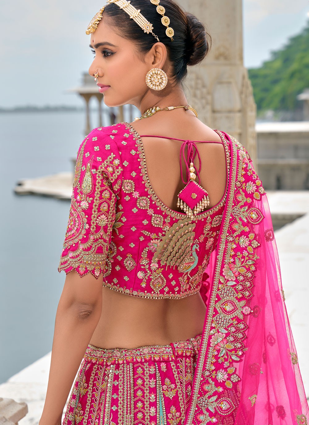 Embroidered Silk A - Line Lehenga - L2783