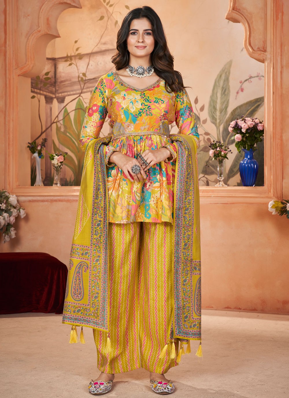 Silk Salwar Suit - T3570