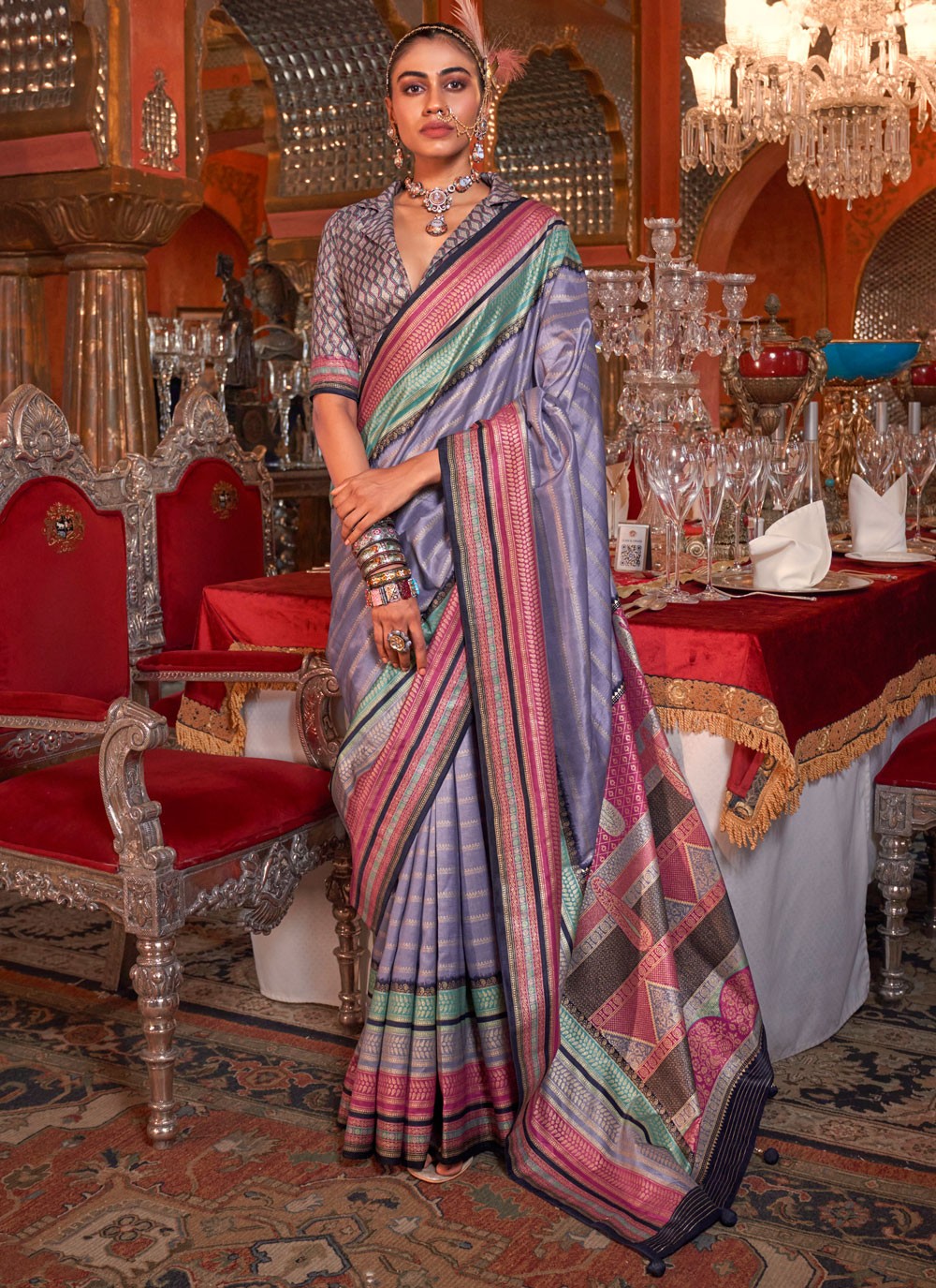 Classic Weaving Zari Silk Saree - S8965