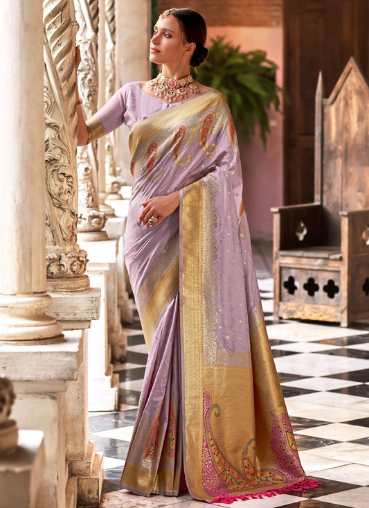 Classic Weaving Zari Silk Saree - S9214