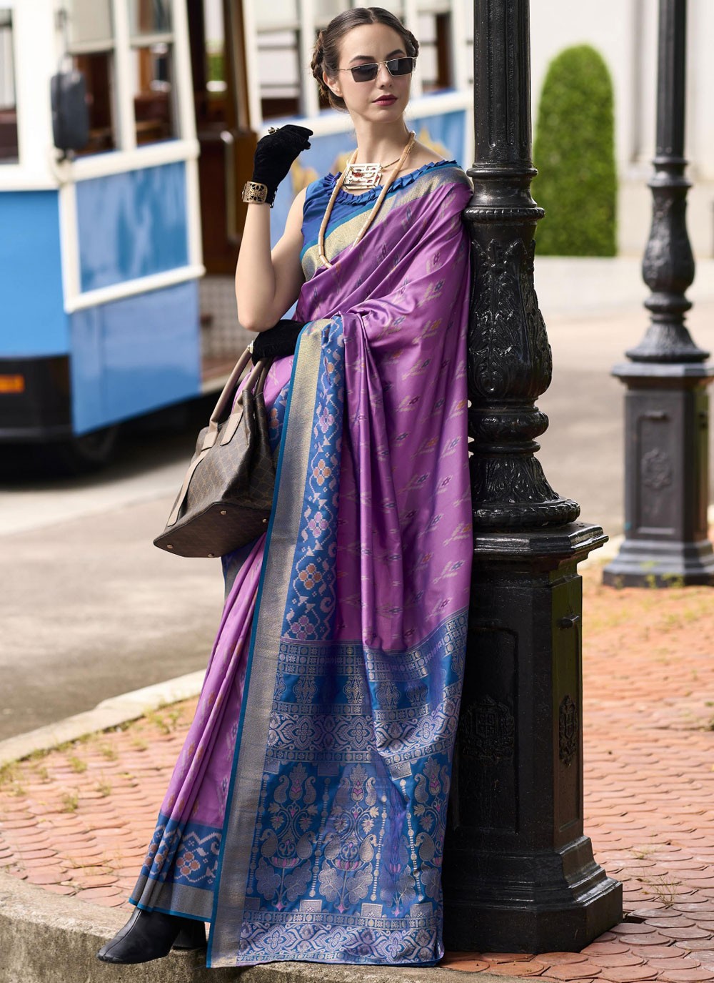 Traditional Weaving Zari Silk Blue Saree - S10879