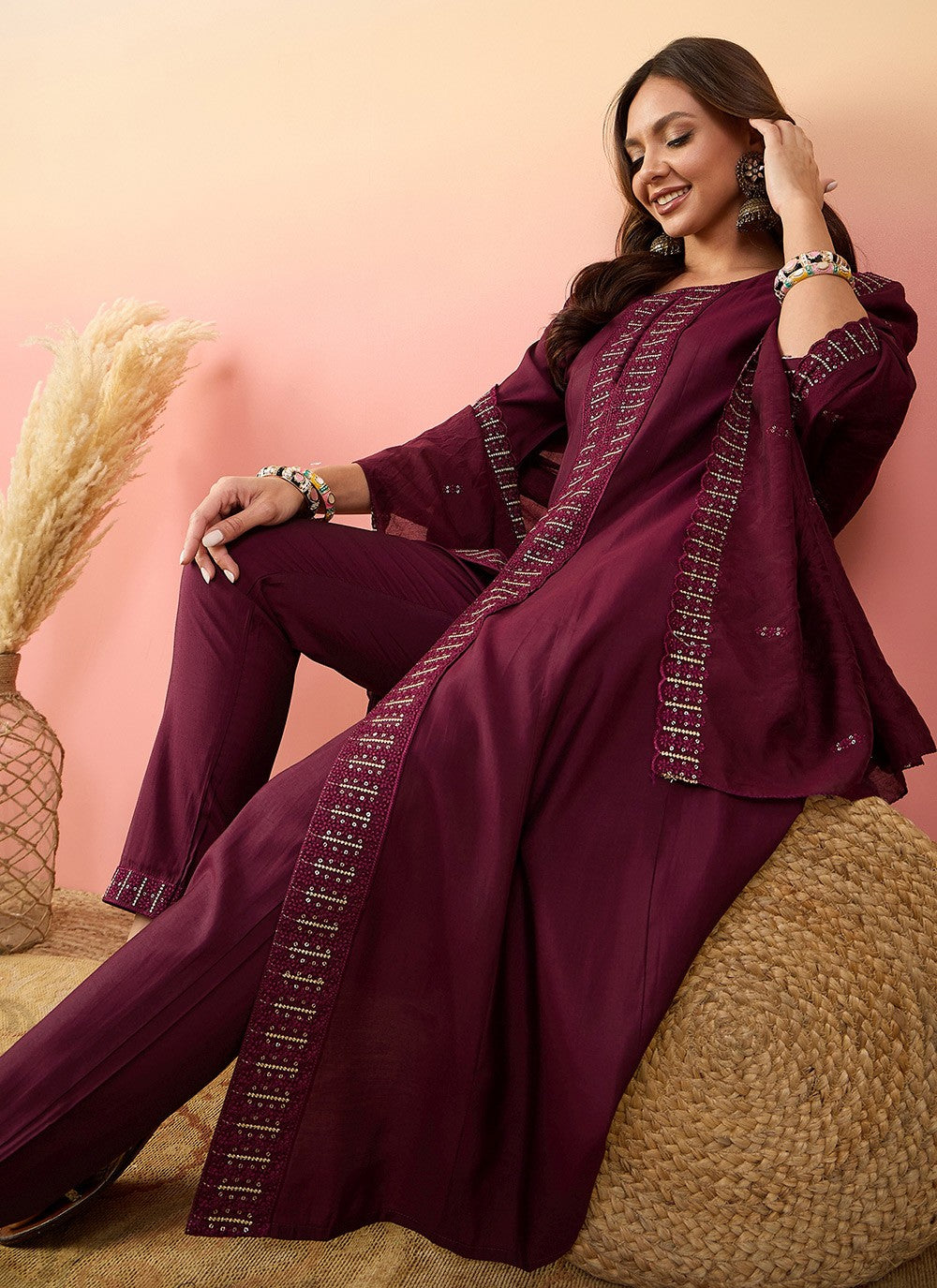 Silk Salwar Suit - T4022