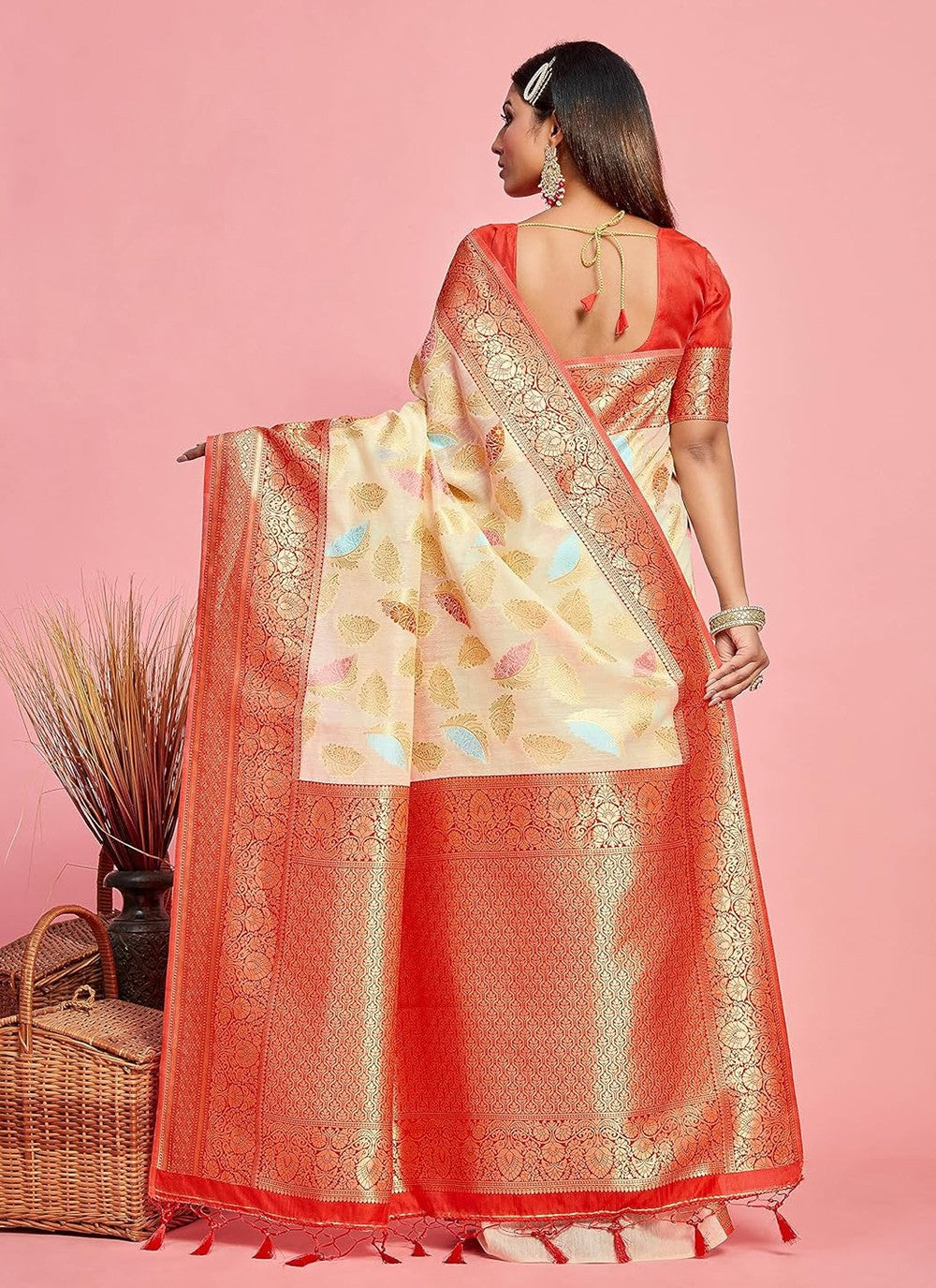 Classic Weaving Zari Kanjivaram Silk Saree - S5336