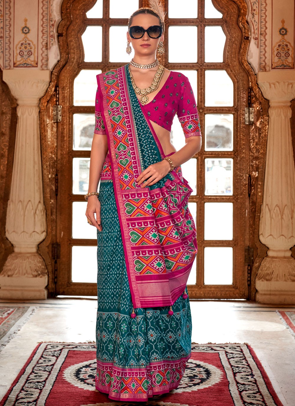 Classic Patola Print Silk Saree - S8657