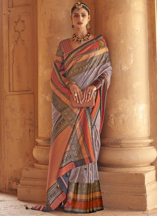 Trendy Patola Print Silk Saree - S3630