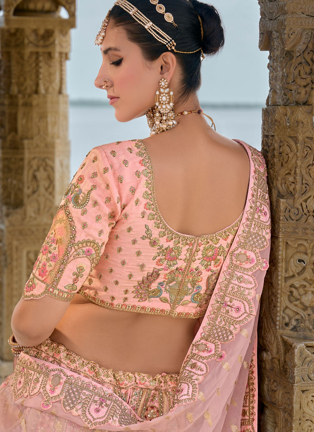 Embroidered Silk A - Line Lehenga - L2783