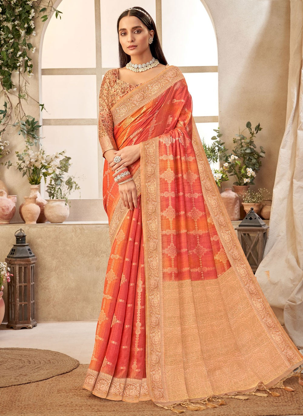 Classic Weaving Zari Silk Saree - S9513