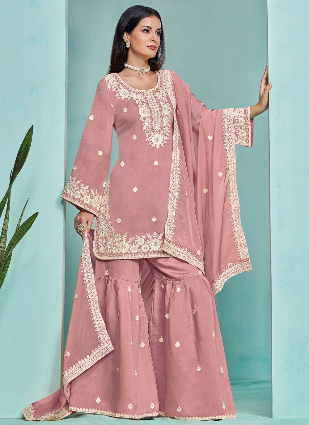 Silk Salwar Suit - T3251