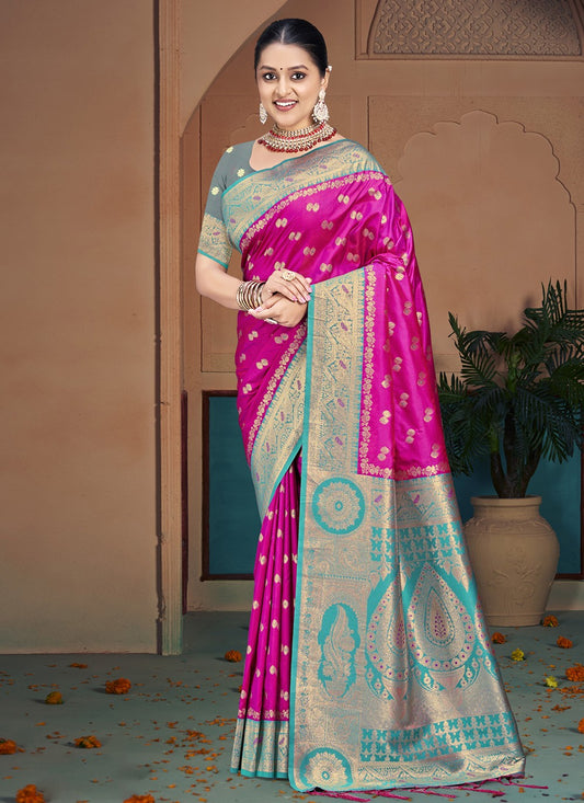 Classic Weaving Zari Silk Saree - S8603