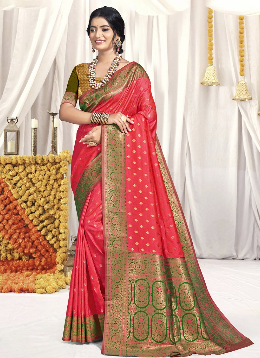 Classic Woven Silk Saree - S9070